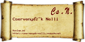 Cservenyák Nelli névjegykártya